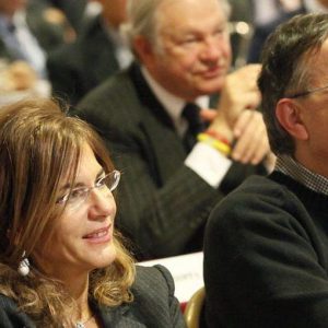 Primeiro cara a cara afetuoso entre Marchionne e Marcegaglia após a saída da Fiat da Confindustria