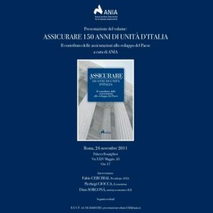 Ania presenta el volumen "Garantizando 150 años de unificación italiana" en Roma, Palazzo Rospigliosi