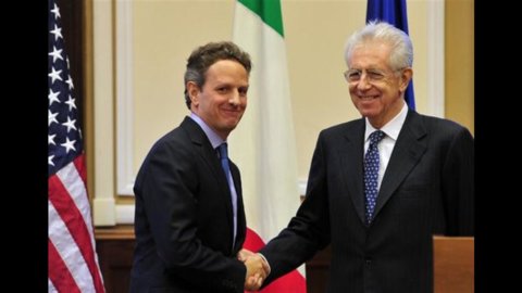 Geithner, US support for Monti