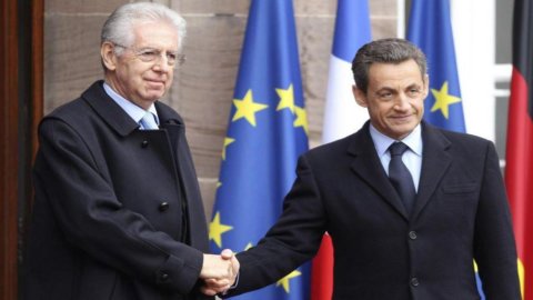 Monti in Paris, um Sarkozy zu treffen