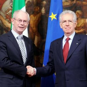Governo, Monti encontra Van Rompuy: "Itália na direção certa"