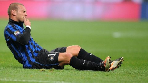 Inter in Bergamo mit dem Fall Sneijder