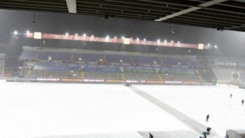 Football: snow and frost, postponed Bologna-Juventus and Parma-Fiorentina