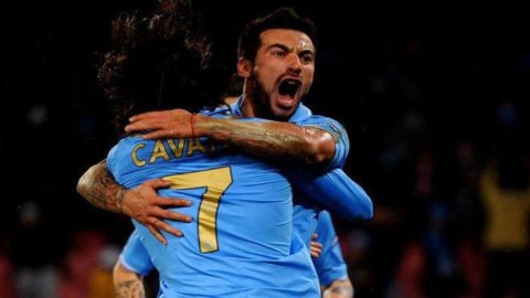 Fútbol: Inter se hunde en Nápoles (tercera victoria seguida, Lavezzi vuelve a marcar), Ranieri arriesga