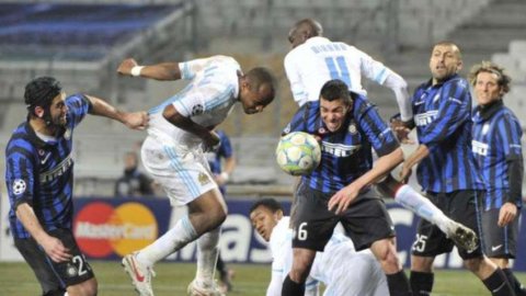 Ligue des Champions : Inter, avec Marseille in ou out. Deux buts sont nécessaires pour le retour