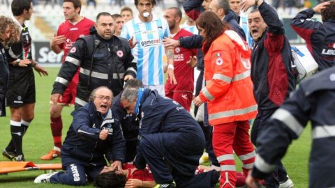Tragedy Morosini: dies in the field in Pescara. All championships suspended