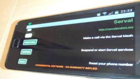 Serval, telefonare con il cellulare senza Sim. Gratis