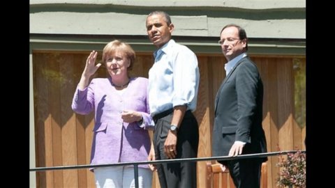 G8: Merkel isoliert, Hollande hebt Eurobonds auf