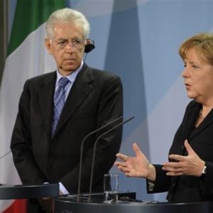 Monti: kami termasuk yang pertama memiliki surplus struktural di tahun 2013, percayalah padaku Herr Muller!