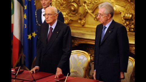 Napolitano : "Monti n'est pas candidat, il peut être impliqué après le vote"