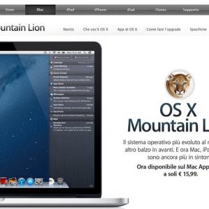 Apple: OS X Mountain Lion da oggi su Mac Store