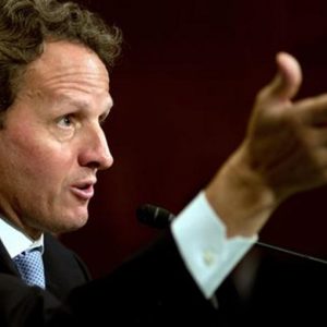 Krisis: Menteri Keuangan AS Timothy Geithner bertemu Draghi dan Schaeuble hari ini