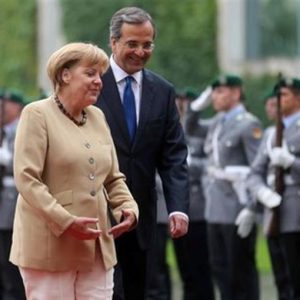 Merkel, Samaras ve şahinlerin baskısı