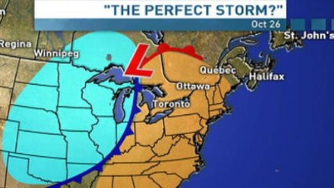 ABD, mükemmel fırtına olan Frankenstorm'dan korkuyor