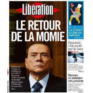 “Il ritorno della mummia”, “Il ritorno del Bunga-Bunga”: l’ironia della stampa estera su Berlusconi