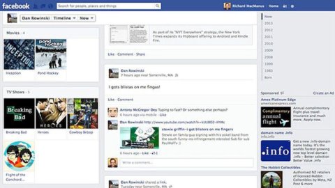 Facebook, ab Donnerstag hier die neue Version: Neuer Look für News Feed und Timeline