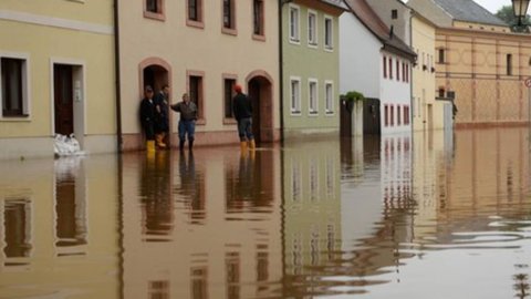 Floods, alarm in central Europe