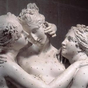 Bildhauerei, die russischen und englischen "Graces" im Vergleich in der Gipsoteca - Geburtsort von Antonio Canova