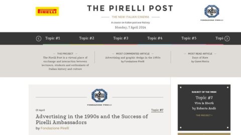 The Pirelli Post, la cultura italiana del Dopoguerra è online