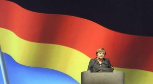I colori della bandiera tedesca e Angela Merkel