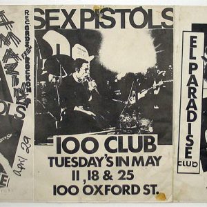 Джейми Рид, изобретатель графики Sex Pistols, на выставке в Galleria Civica в Парме.