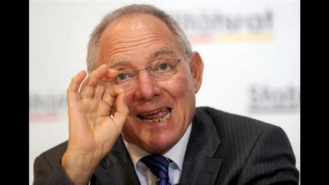 The German Finance Minister curbs his enthusiasm after Draghi's words