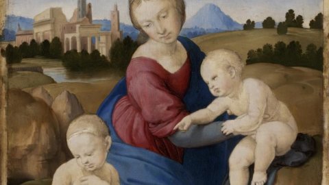 Mailand, Raffael im Palazzo Marino mit der Esterházy-Madonna