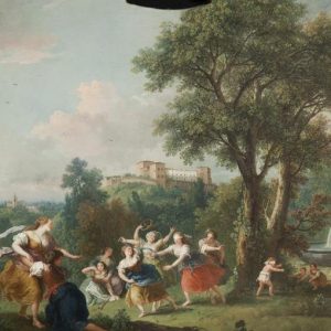 Palazzo Borromeo: lukisan pemandangan di domain Borromeo, dari Gaspar Van Wittel hingga Luigi Ashton.