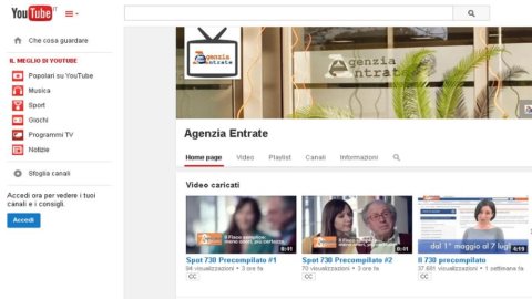 730 precompilato: i video tutorial del Fisco su YouTube