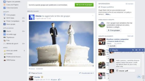 Divorzio, puoi farlo anche con Facebook