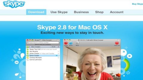 Skype: phone calls with the translator in Italian