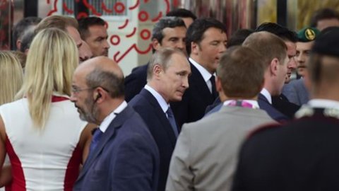 Putin at the Expo: "Sanctions on Russia cost 1 billion to Italian companies"