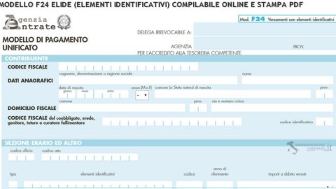 F24 Elide: guida alla compilazione