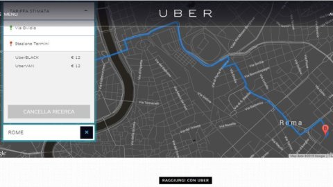 Uber: bugünden itibaren UberPOP'ta mola verin. Ancak Roma ve Milano'da her zaman UberBlack vardır