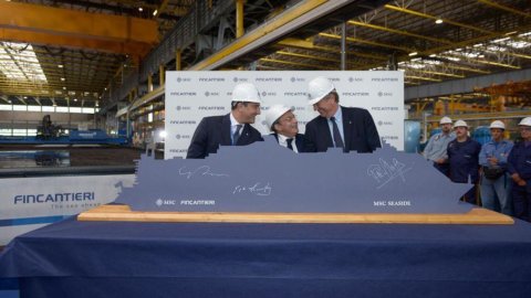 Fincantieri، نئے MSC کروز جہاز پر کام شروع ہوتا ہے۔