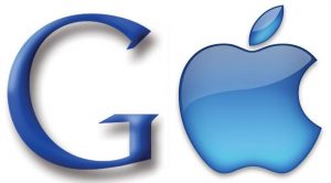 Simboli di Google e Apple