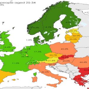 Die größte Lücke in Europa? Das derjenigen, die zu Hause bei ihren Eltern leben