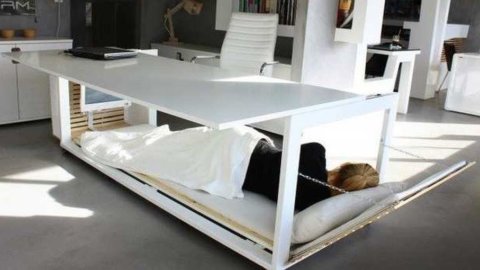 Dormir au bureau ? C'est désormais possible : voici le lit-bureau