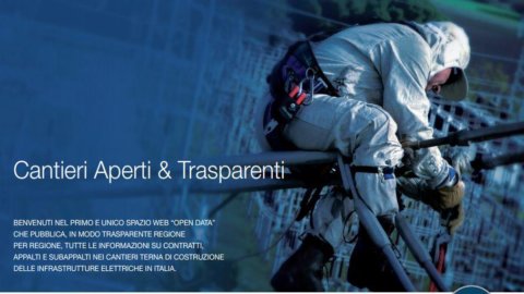 Terna, al via l’operazione “Cantieri trasparenti”: contratti e appalti consultabili online