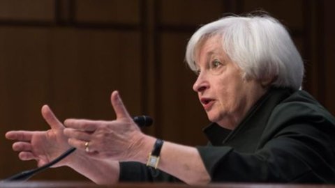 Yellen, more optimistic about rate hikes, gives stock markets a boost