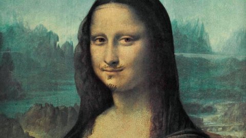 The Mona Lisa with "beard and moustache" celebrates 100 years of the Dada Movement