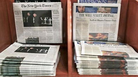 Newspapers: in the US, only 2 newspapers sell over 500 copies a day