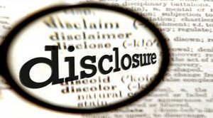 Voluntary disclosure