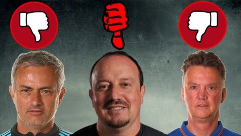 Benítez, Mou, Van Gaal: la caída de los dioses