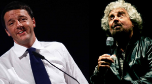 Matteo Renzi e Beppe Grillo