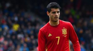 Alvaro Morata con la Spagna