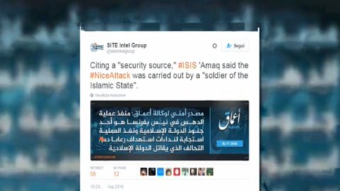 Nice, Isis claims responsibility for attack