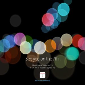 iPhone 7が7月XNUMX日に登場：正式発表