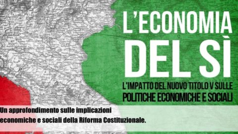 Referendum, l’economia del SI’: quanto vale la riforma?