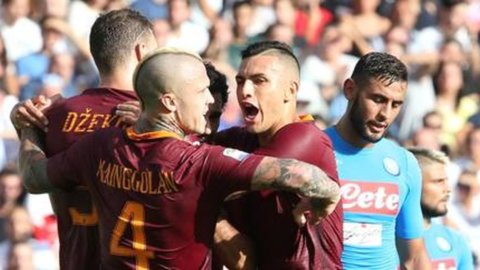 E’ la Roma l’anti-Juve: 3-1 al Napoli
